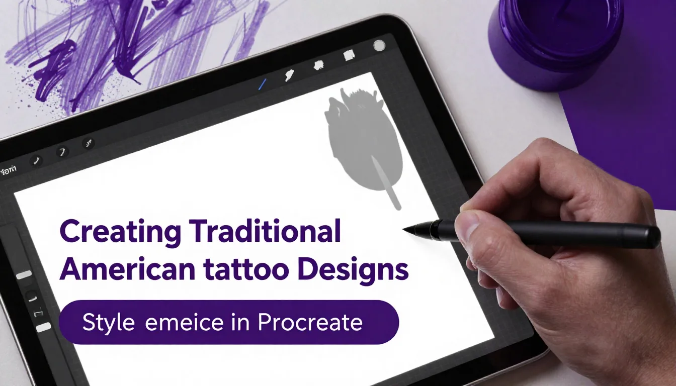 Creating Traditional American Tattoo Designs in Procreate