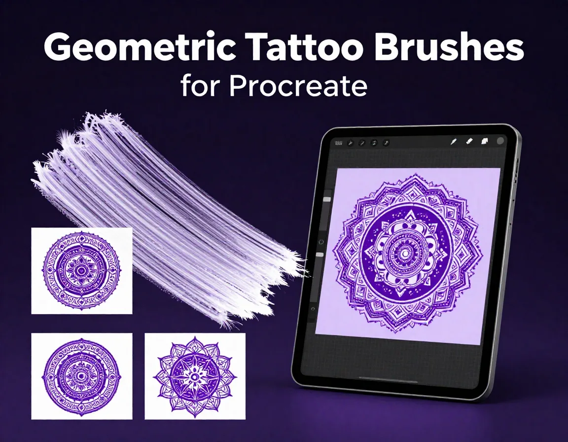 Geometric Tattoo Brushes
