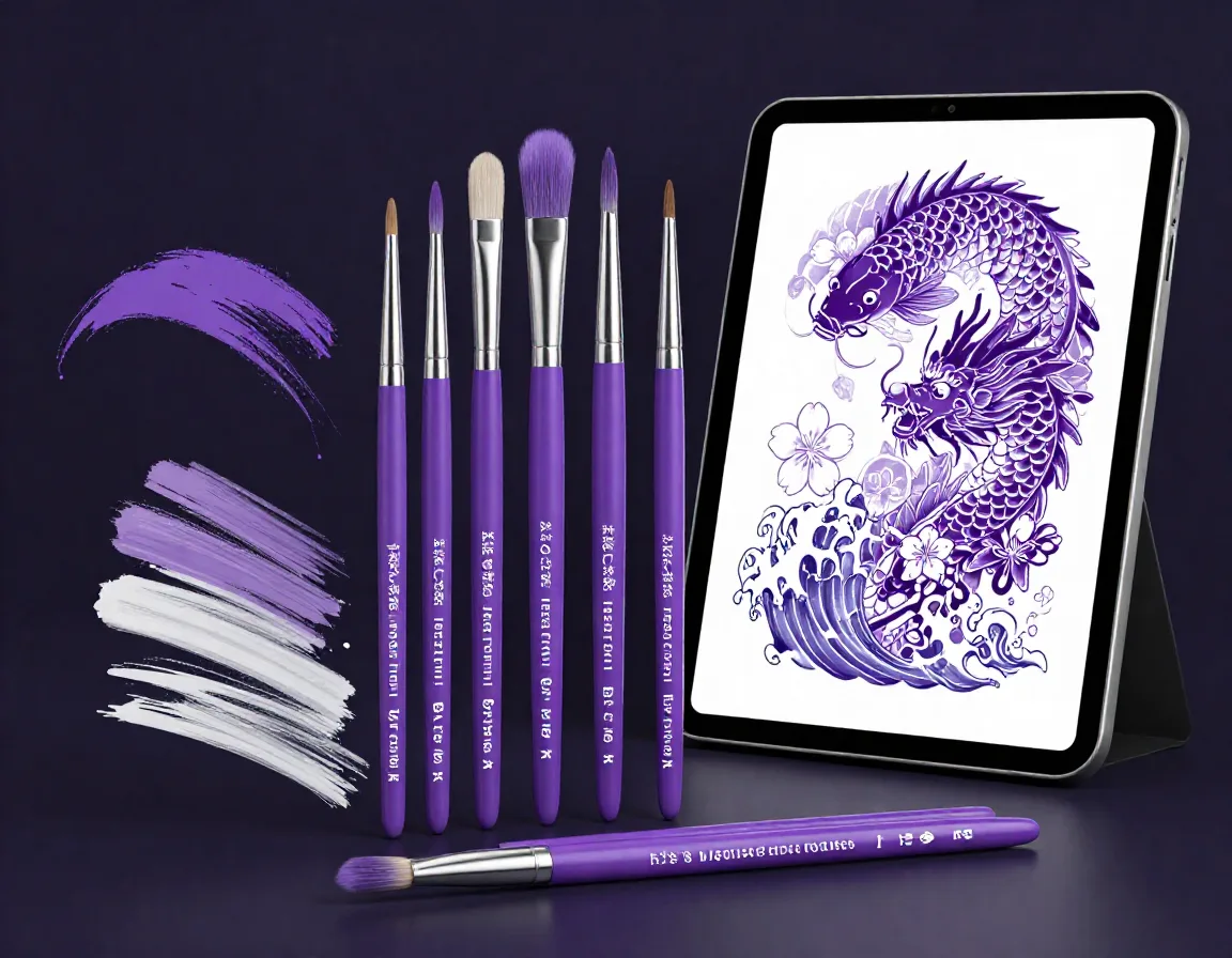Japanese Tattoo Irezumi Brushes