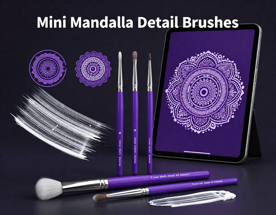 Mini Mandala Detail Brushes