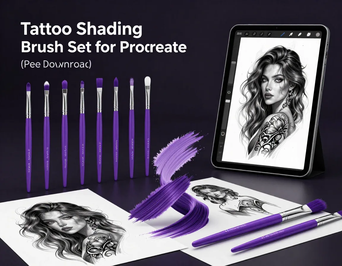 Tattoo Shading Brush Set