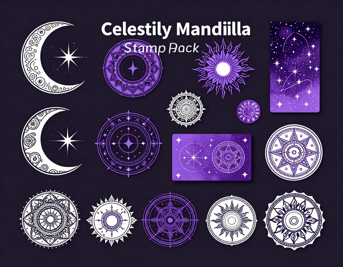 Celestial Mandala Stamp Pack