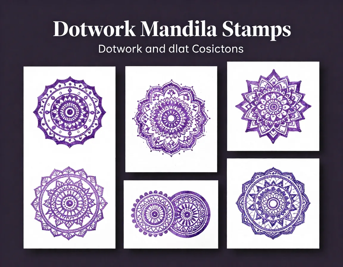 Dotwork Mandala Stamps