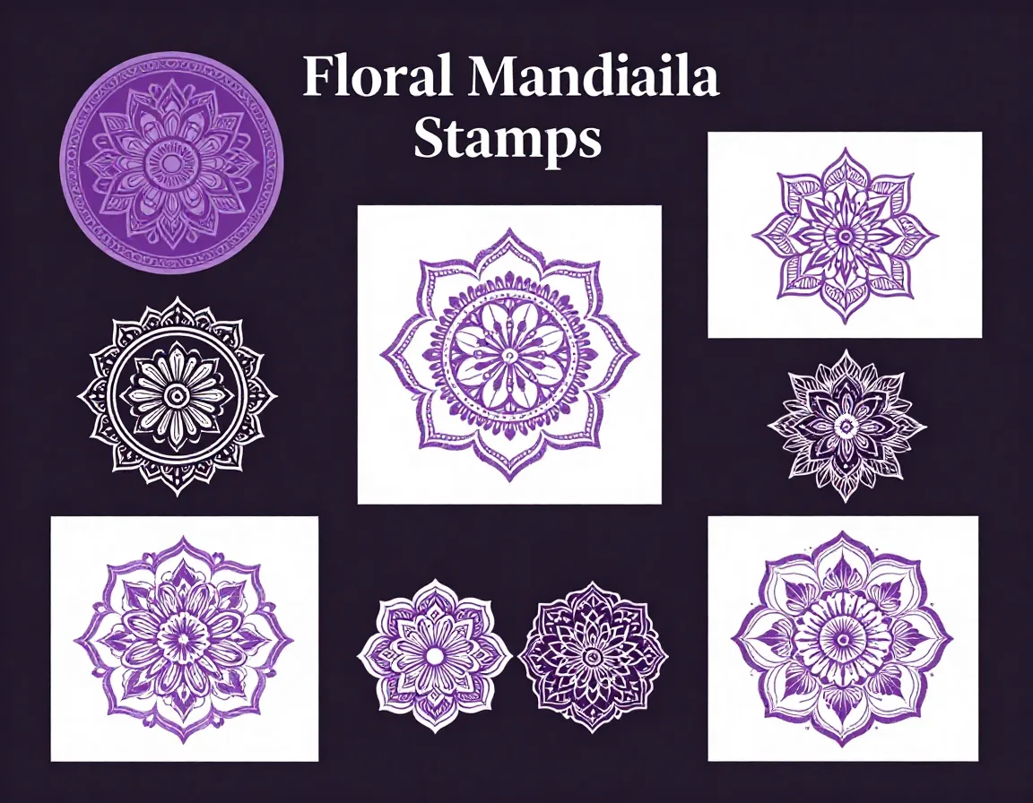 Floral Mandala Stamps