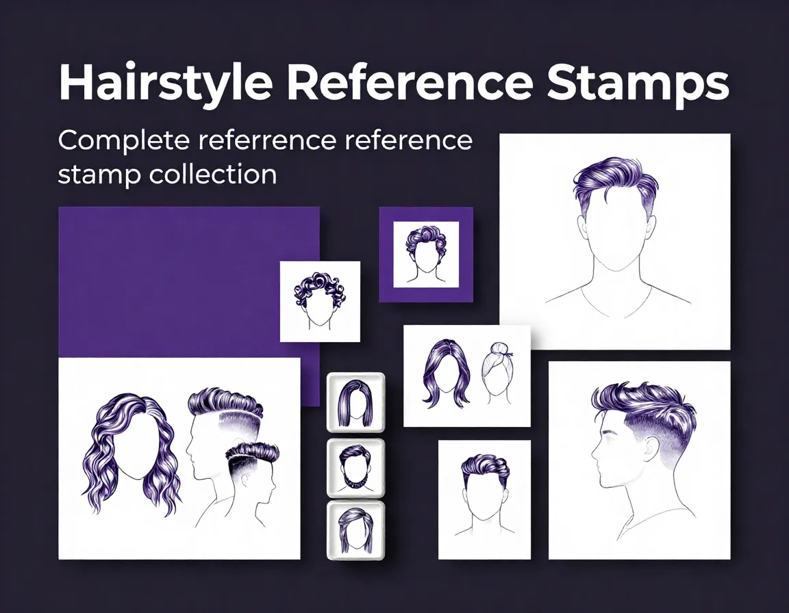 Hairstyle Reference Stamps