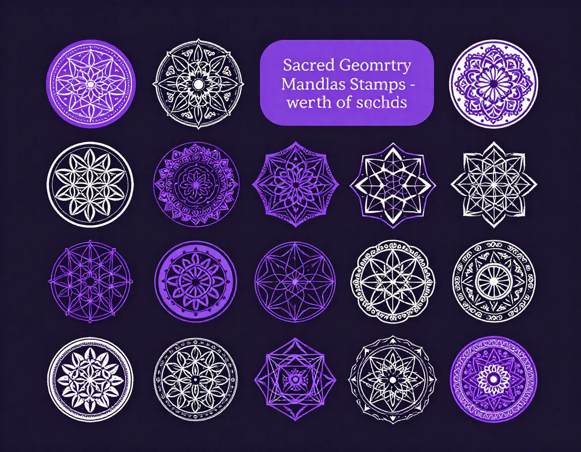 Sacred Geometry Mandala Stamps