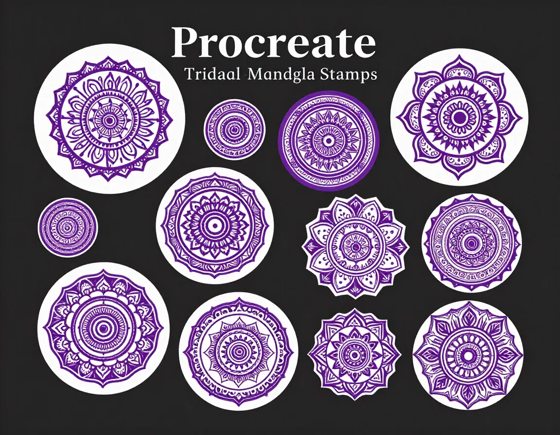 Tribal Mandala Stamps